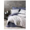 Image de Parure de lit - 129CTN64417 - 1 housse de couette 220 x 240 cm + 2 taies d'oreiller 60 x 60 cm - 100% coton ranforcé - Bleu