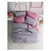 Image de Parure de lit - 129CTN64409 - 1 housse de couette 220 x 240 cm + 2 taies d'oreiller 60 x 60 cm - 100% coton ranforcé - Rose