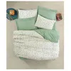 Image de Parure de lit - 129CTN64279 - 1 housse de couette 220 x 240 cm + 2 taies d'oreiller 60 x 60 cm - 100% coton ranforcé - Vert