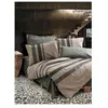 Image de Parure de lit - 129CTN64282 - 1 housse de couette 220 x 240 cm + 2 taies d'oreiller 60 x 60 cm - 100% coton ranforcé - Brun