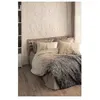 Image de Parure de lit - 129CTN64613 - 1 housse de couette 220 x 240 cm + 2 taies d'oreiller 60 x 60 cm - 100% coton ranforcé - Beige