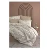 Image de Parure de lit - 129CTN64617 - 1 housse de couette 220 x 240 cm + 2 taies d'oreiller 60 x 60 cm - 100% coton ranforcé - Beige
