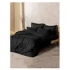 Image de Parure de lit - 129CTN64621 - 1 housse de couette 220 x 240 cm + 2 taies d'oreiller 60 x 60 cm - 100% coton ranforcé - Noir