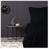 Image de Parure de lit - 1 housse de couette 220 x 240 cm + 2 taies d'oreiller 60 x 60 cm - Satiné 100% coton - Noir