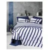 Image de Parure de lit - 129CTN64487 - 1 housse de couette 220 x 240 cm + 2 taies d'oreiller 60 x 60 cm - 100% coton ranforcé - Bleu