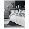 Image de Parure de lit - 129CTN64488 - 1 housse de couette 220 x 240 cm + 2 taies d'oreiller 60 x 60 cm - 100% coton ranforcé - Anthraci