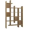 Image de Hanah Home - Bibliothèque en aggloméré Manco bois foncé