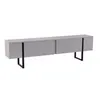 Image de Hanah Home - Meuble TV en aggloméré et métal Luxe gris, noir