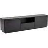 Image de Meuble TV en aggloméré 168x43,5x12,5 cm Vanguard noir