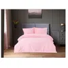 Image de Parure de lit - 129CTN63977 - 1 housse de couette 220 x 240 cm + 2 taies d'oreiller 60 x 60 cm - Satiné 100% coton - Rose