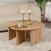 Image de Lot de 2 tables basses 90 cm décor chêne - CALYON