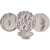 Image de Hermia, Set de vaisselle, Violet Leaf Dinner Set 24 Pieces (24 pcs)