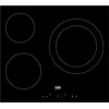 Image de Beko HIC63402T - Vitrocéramique - 3 plaques de cuisson - Niche - largeur : 56 cm - profondeur : 49 cm - noir