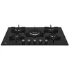Image de Beko HILL 75222 S - Table de cuisson au gaz - 5 plaques de cuisson - Niche - largeur : 56 cm - profondeur : 49 cm - noir