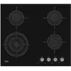 Image de Beko HILW64222S - Table de cuisson au gaz - 5 plaques de cuisson - Niche - largeur : 56 cm - profondeur : 48 cm - noir