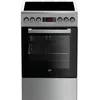 Image de Cuisinière Vitroceramique Beko FSE57300GX 4 Foyers Acier