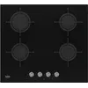 Image de Beko HILG64221S - Table de cuisson au gaz - 4 plaques de cuisson - Niche - largeur : 56 cm - profondeur : 49 cm - noir