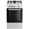 Image de Cuisinière Gaz - Largeur 50 Cm - Beko - Fsg52000dwc