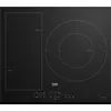 Image de Beko HII63201FMTB - Table de cuisson à induction - 3 plaques de cuisson - Niche - largeur : 56 cm - profondeur : 49 cm - avec avant biseauté, - avec bord biseauté - noir