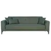Image de Canapé convertible 3 places HENRY tissu vert foncé Clic-Clac 12 cm