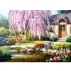 Image de Puzzle 1000 pièces : Cottage et son cerisier à fleurs Anatolian