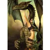 Image de Puzzle 1000 pièces : Femme et Dragon Magnolia