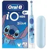 Image de Brosse a dents électrique Stitch - ORAL-B - iO Kids6+ - Pour enfant - Bleu - Micro-vibrations - Rechargeable - Disney - Des 6 ans