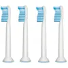 Image de Philips Sonicare Sensitive HX6054 - Tête de brosse de rechange - pour brosse à dent (pack de 4) - pour Sonicare HX6711, HX6731, HX9332, HX9352; Sonicare HealthyWhite HX6711, HX6731