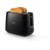 Image de Philips Collection Daily Grille-pain â 2 tranches, fente large, noir HD2581/90
