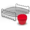Image de Philips Party-Kit Essential Compact HD9904/01, Ustensile de cuisine : accessoires, Rouge, Argent
