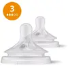 Image de Philips Natural à Réponse Naturelle - Lot de 2 tétines débit 3 - Moyen - SCY963/02