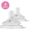 Image de Philips Natural à Réponse Naturelle - Lot de 2 tétines débit 4 - Rapide - SCY964/02
