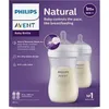 Image de Lot de 2 biberons - PHILIPS AVENT- Natural 3.0 - Anti-colique - 260 ml - AirFree - Tétine imitant la forme du sein - Blanc blanc