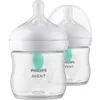 Image de Lot de 2 biberons - PHILIPS AVENT- Natural 3.0 - Anti-colique - 125 ml - AirFree - Tétine imitant la forme du sein - Blanc blanc