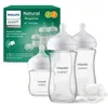Image de Kit nouveau-né - PHILIPS AVENT - Natural Verre 3.0 - Biberon Verre 120ml + 2 Biberons 240ml + Sucettes Ultra Douce 0-6M blanc