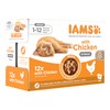 Image de 12x85g IAMS Delights Kitten poulet en sauce - Pâtée pour chat