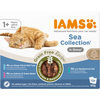 Image de 9x85g Sea Collection en sauce Grain Free Advanced Nutrition IAMS pour chat + 3 sachets offerts !