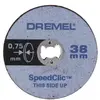 Image de Dremel, Lame de scie, EZ SpeedClic Disques à tronçonner minces de précision Ø 38,0 mm (5 pièces)
