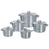 Image de BK Conical+ Kookpannenset - 5 delig - RVS, Poêle + casserole, Argent