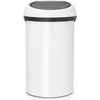 Image de Brabantia Poubelle Poubelle Touch Bin 60 Liter, Poubelle, Blanc