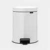 Image de Poubelle pédale 5l Newicon blanc - Brabantia - Blanc - Plastique