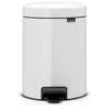 Image de Poubelle à pédale Newicon 3 l blanc Code A - Brabantia - Blanc - Métal