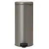 Image de Poubelle à pédale newicon 30 l platinum code g - Brabantia - Gris - Métal