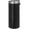 Image de Brabantia Boîte à boutons, Poubelle, Argent, Noir
