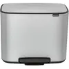 Image de Brabantia Bo Poubelle à pédale 3 x 11 L, Poubelle, Blanc
