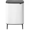 Image de Poubelle Brabantia Bo Touch Bin Hi 2 x 30 L Blanc