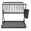 Image de Egouttoir à vaisselle pliable petit modèle gris foncé - Brabantia - Gris - Inox