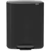 Image de Multimatic Pedalspand Brabantia BO 2x30 liter Matt Sort, Poubelle, Noir