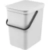 Image de Brabantia Bac de recyclage Sort & Go 25 l, gris clair, Poubelle, Gris
