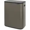 Image de Brabantia Seau de recyclage Bo Touch, Poubelle, Gris, Bronze, Noir, Marron, Argent